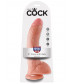 Телесный фаллоимитатор 9  Cock with Balls - 22,9 см.