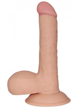 Телесный фаллоимитатор 7.5  The Ultra Soft Dude - 18 см.