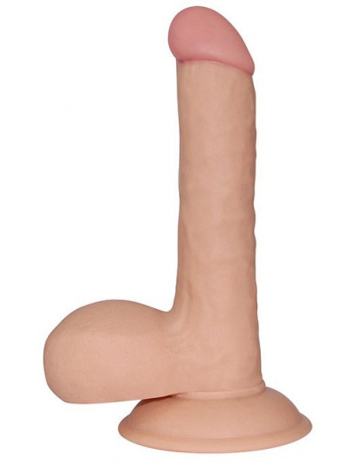Телесный фаллоимитатор 7.5  The Ultra Soft Dude - 18 см.