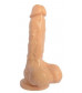Телесный фаллоимитатор 7 inch Carved Dong - 18 см.