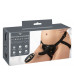 Черный вибрострапон с пультом ДУ RC Vibrating Strap-On - 13 см.