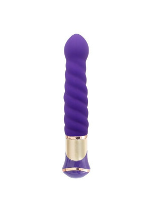 Фиолетовый вибратор-ротатор ECSTASY Deluxe Charismatic Vibe - 21 см.