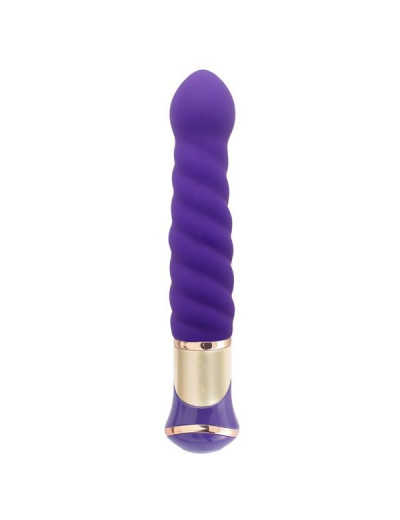 Фиолетовый вибратор-ротатор ECSTASY Deluxe Charismatic Vibe - 21 см.