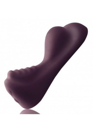 Фиолетовый вибратор Ruby Glow - 20 см.