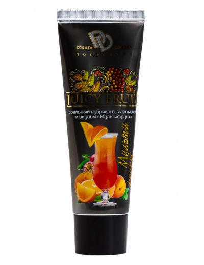 Интимный съедобный лубрикант JUICY FRUIT с ароматом фруктов - 30 мл.