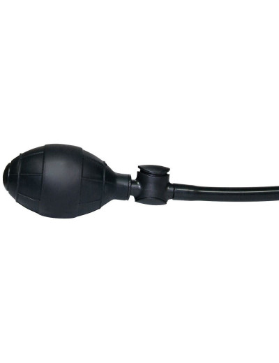 Анальный вибратор с функцией расширения True Black - 17 см.