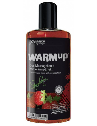Разогревающее масло WARMup Strawberry - 150 мл.