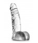 Прозрачный фаллоимитатор Ding Dong - 14 см.