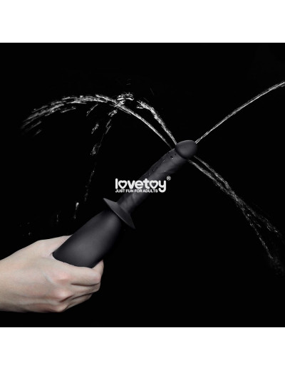 Черный анальный душ Bondage Fetish Deluxe Douche с наконечником-пенисом