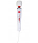 Белый проводной жезловый вибратор Magic Massager