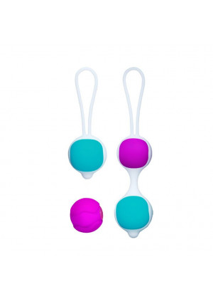 Разноцветные вагинальные шарики Orgasmic balls silicone