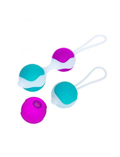 Разноцветные вагинальные шарики Orgasmic balls silicone