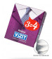 Ребристые презервативы VIZIT Ribbed - 3 шт.