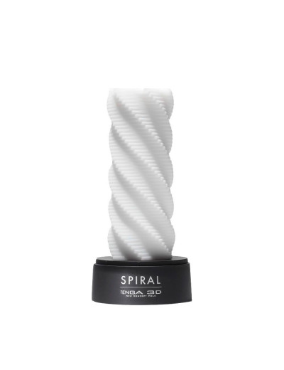 Белый 3D мастурбатор SPIRAL