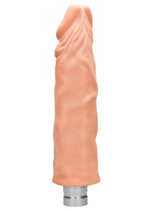 Телесный вибратор-реалистик Vibrating Dildo - 27,5 см.